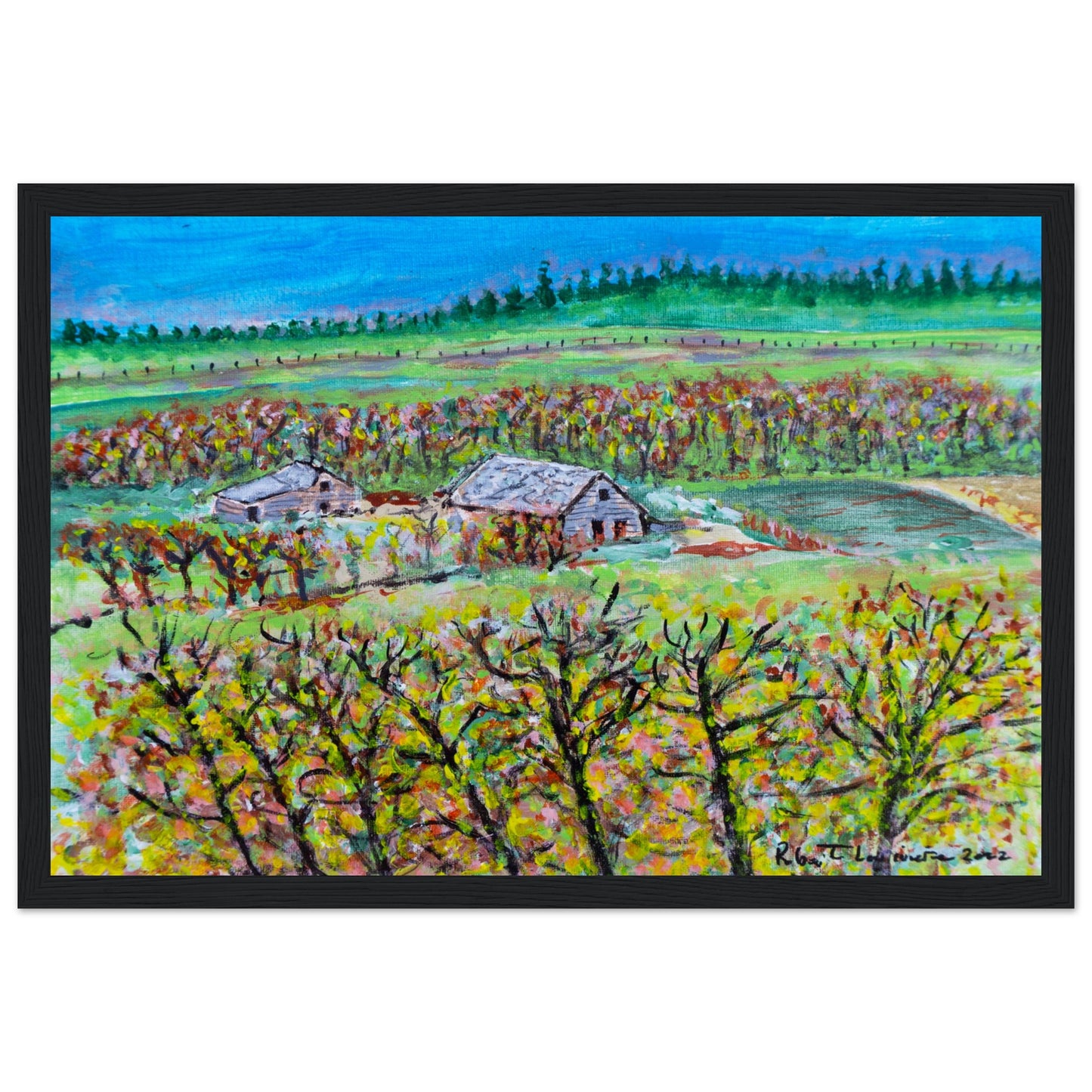 Fall Homestead - Premium Poster