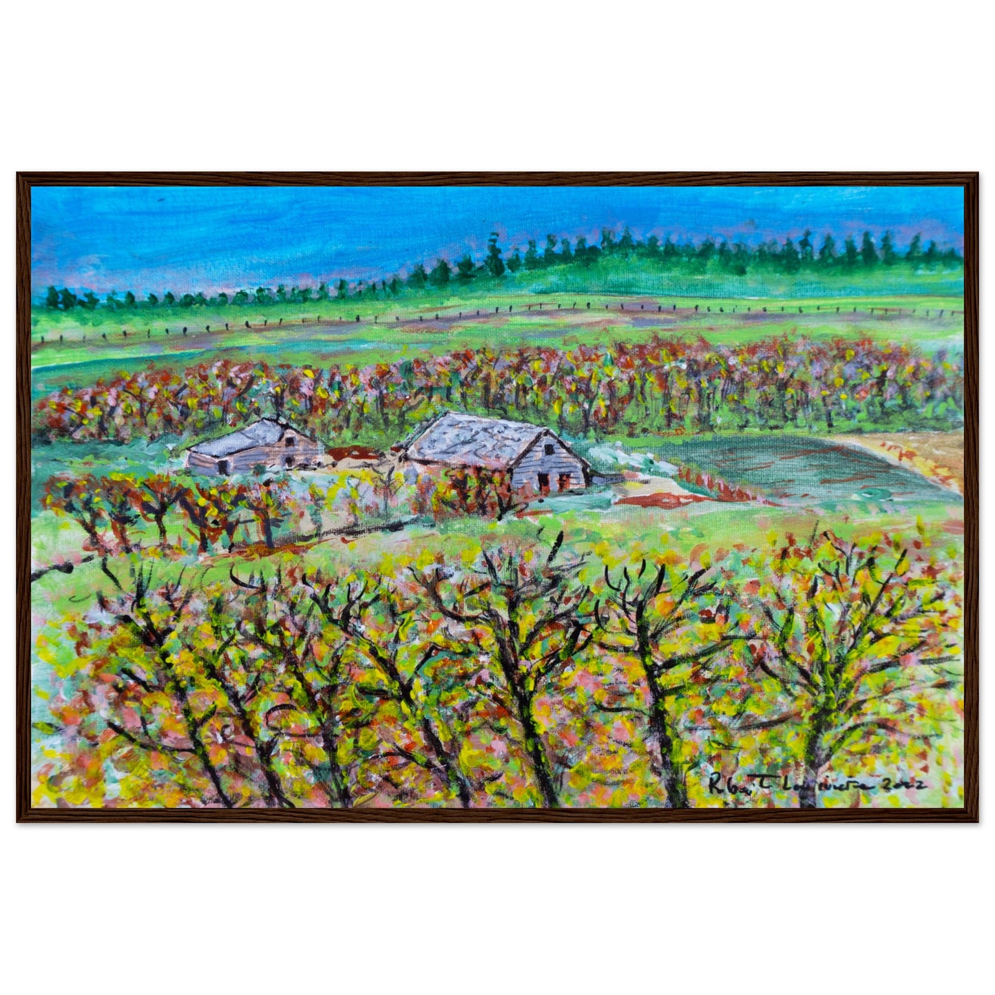 Fall Homestead - Premium Poster