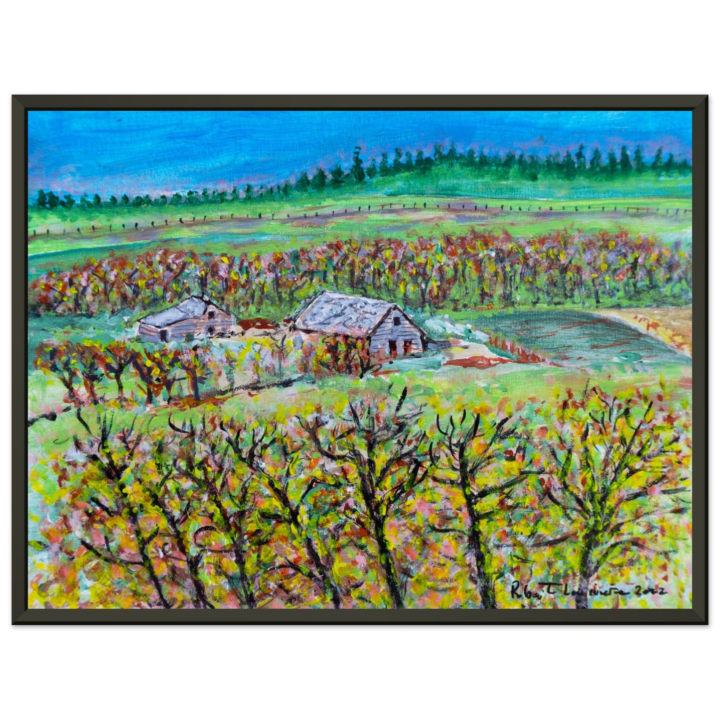 Fall Homestead - Premium Poster