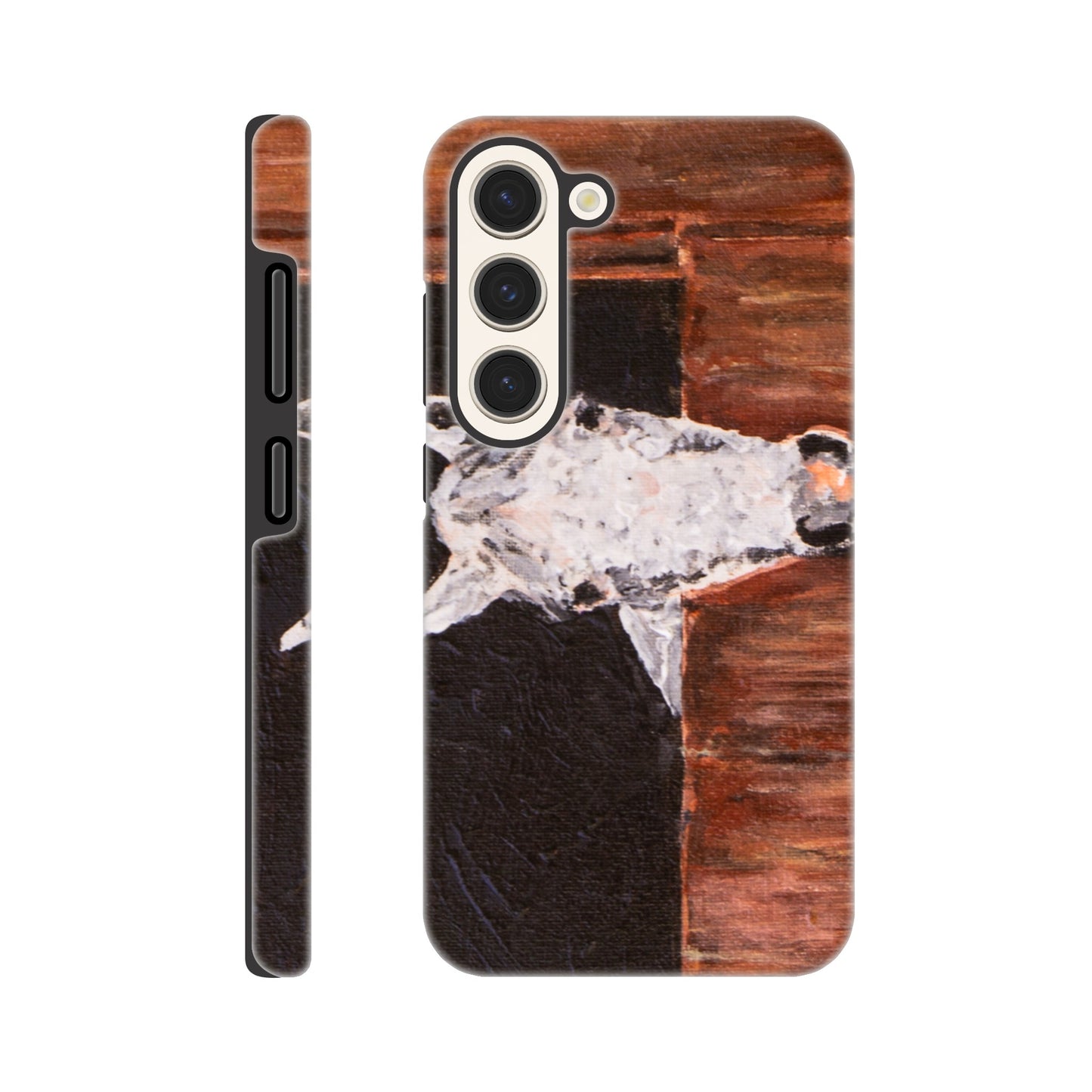 White Horse In Stall - Phone case