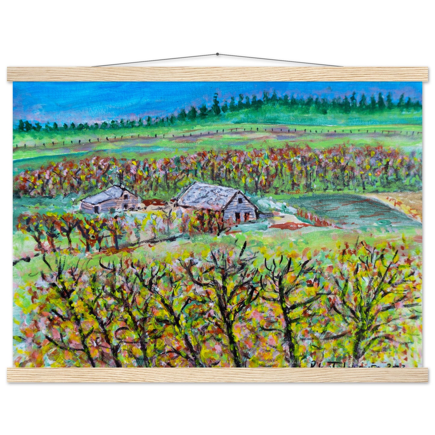 Fall Homestead - Premium Poster