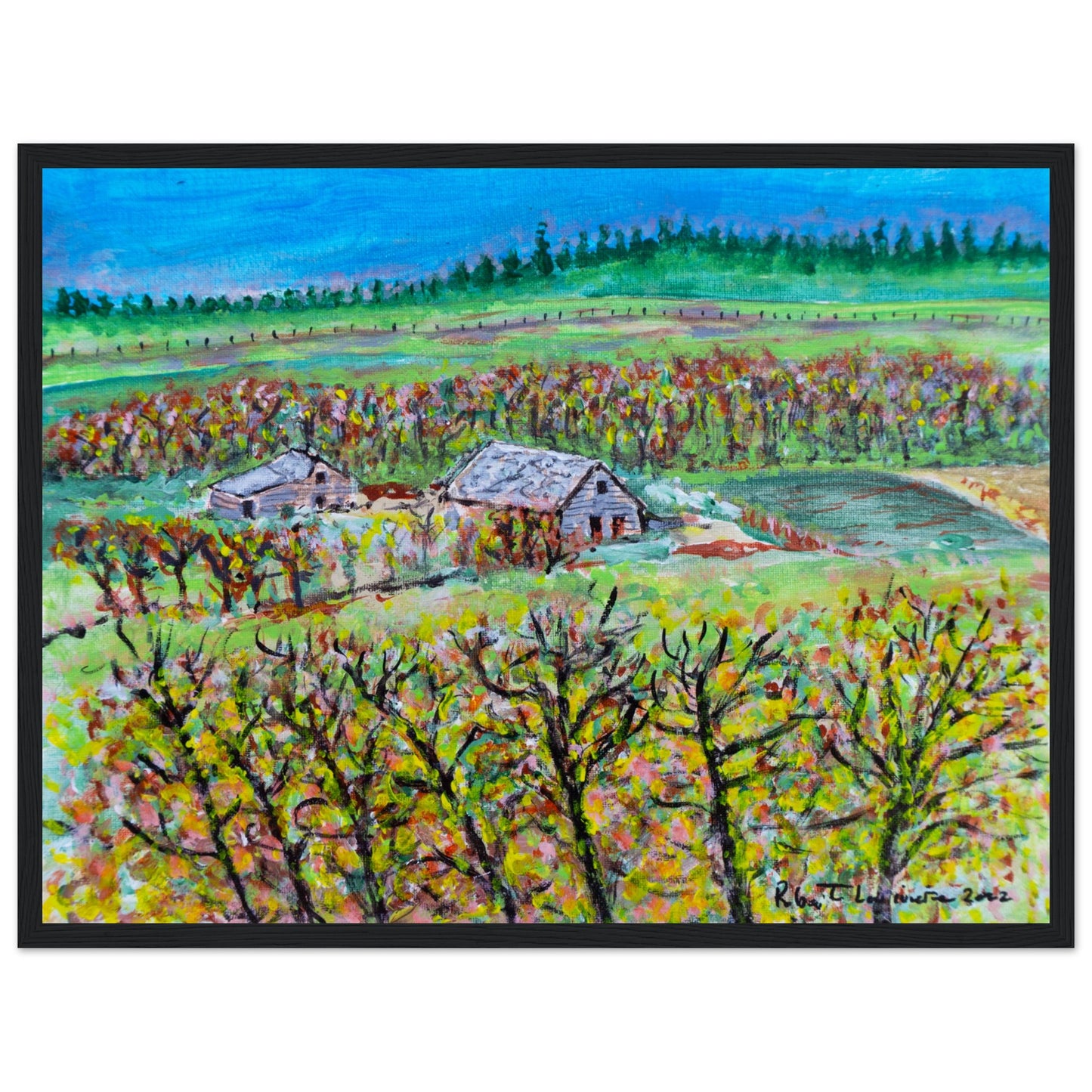 Fall Homestead - Premium Poster