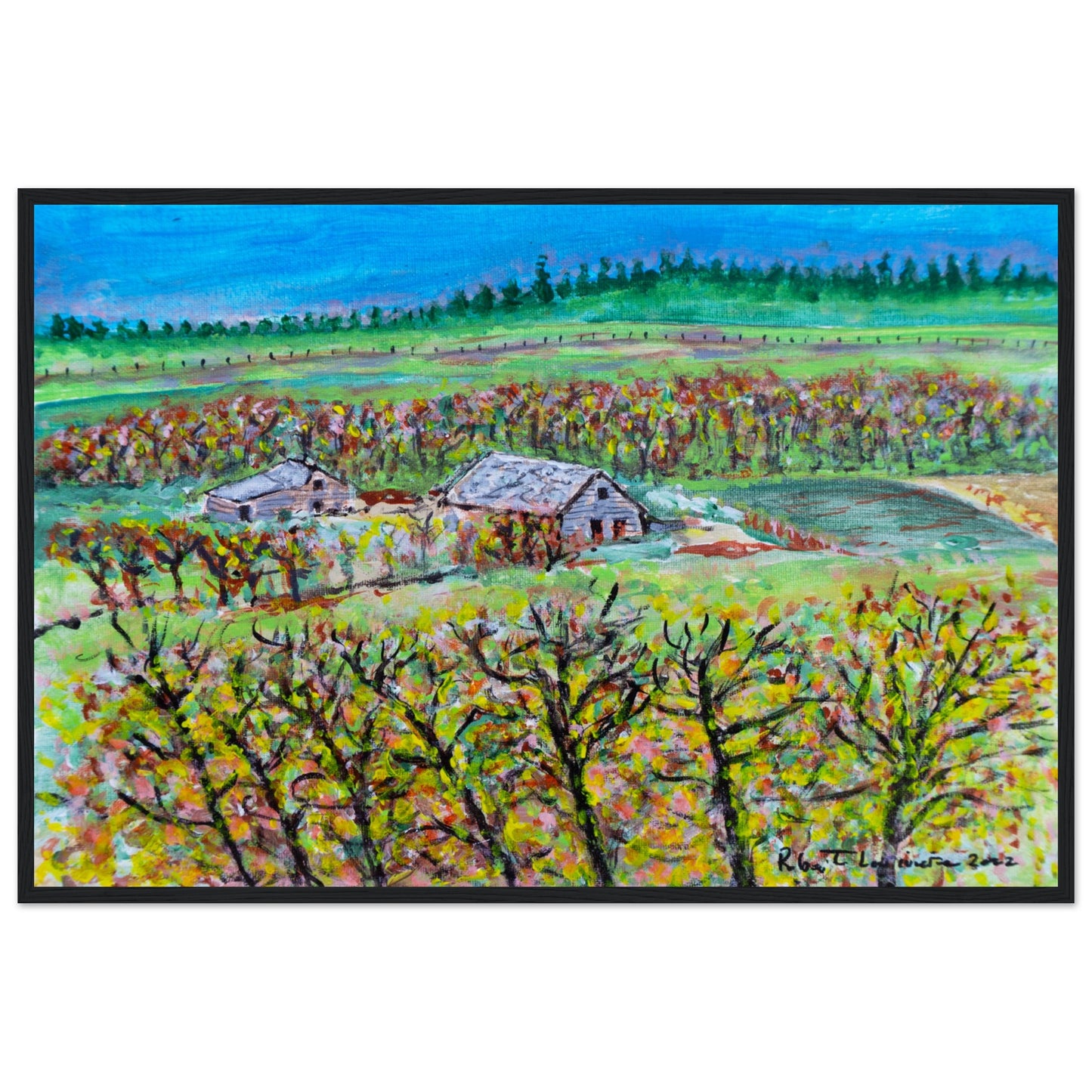 Fall Homestead - Premium Poster