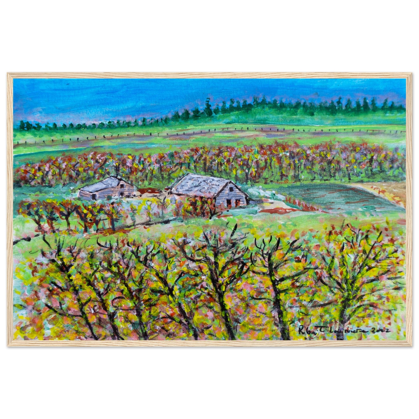 Fall Homestead - Premium Poster