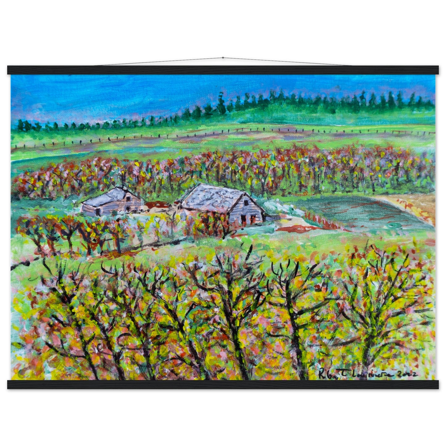 Fall Homestead - Premium Poster