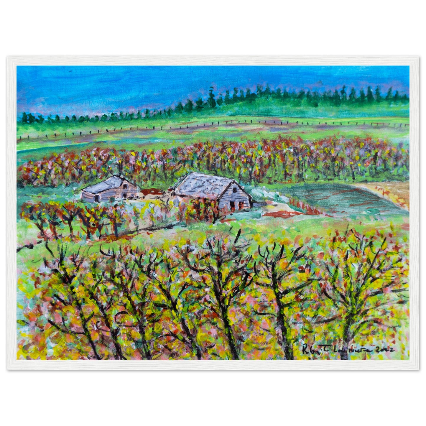 Fall Homestead - Premium Poster