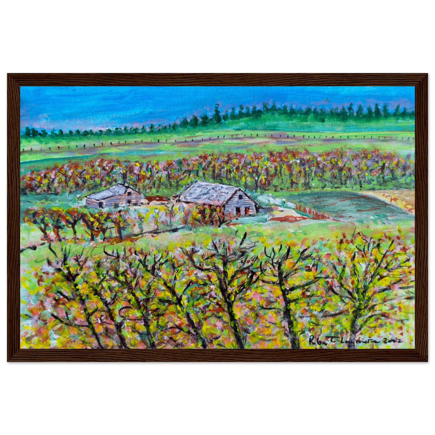 Fall Homestead - Premium Poster