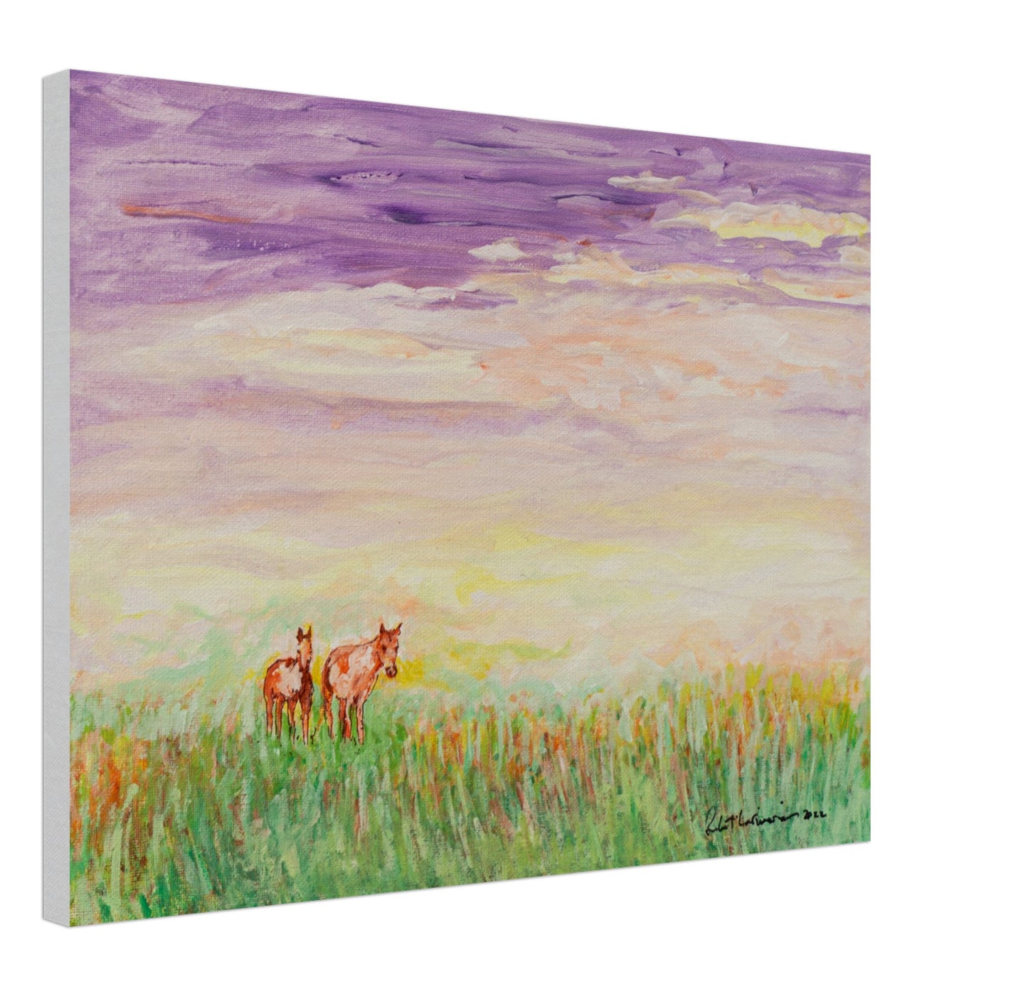 Two Horses - Canvas
