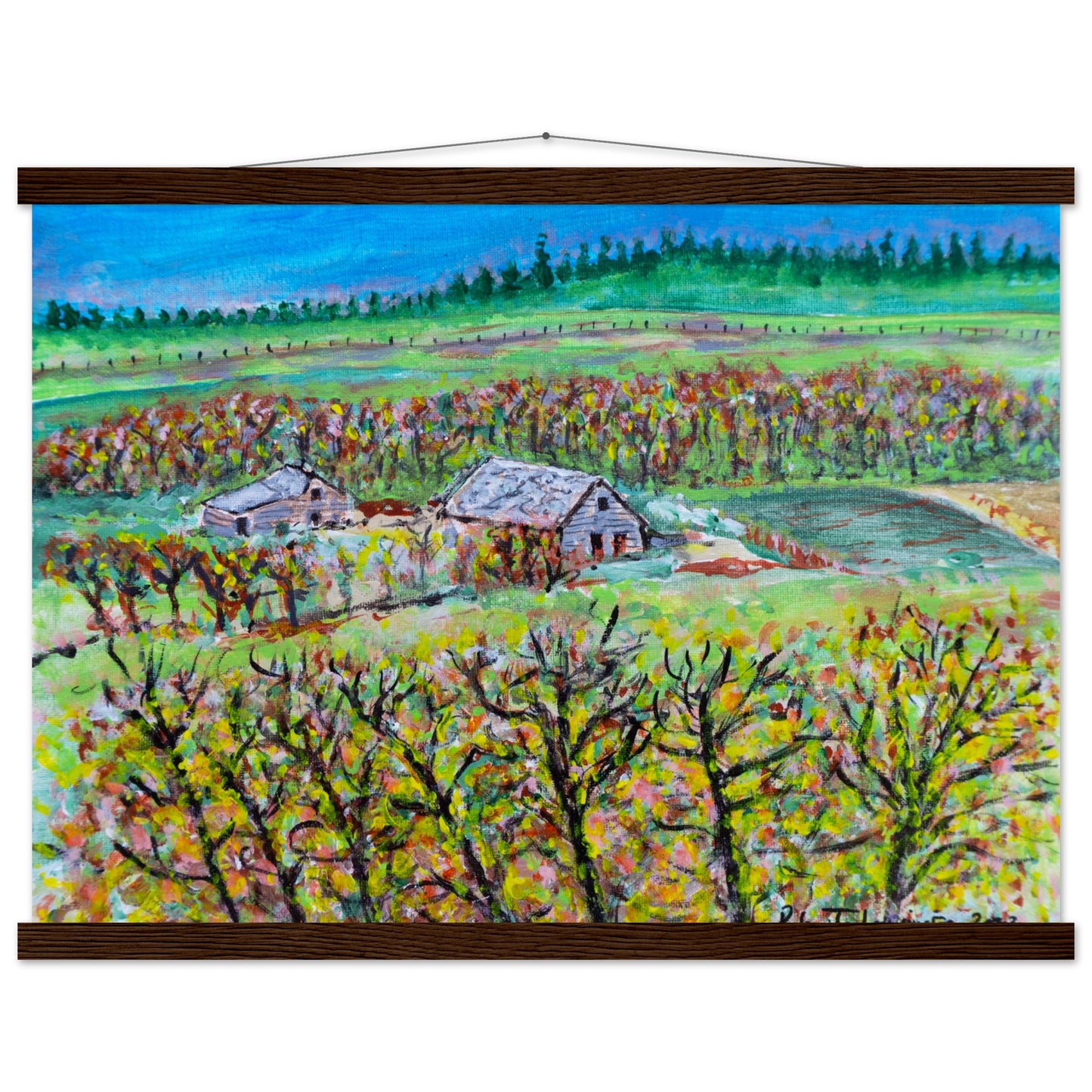 Fall Homestead - Premium Poster