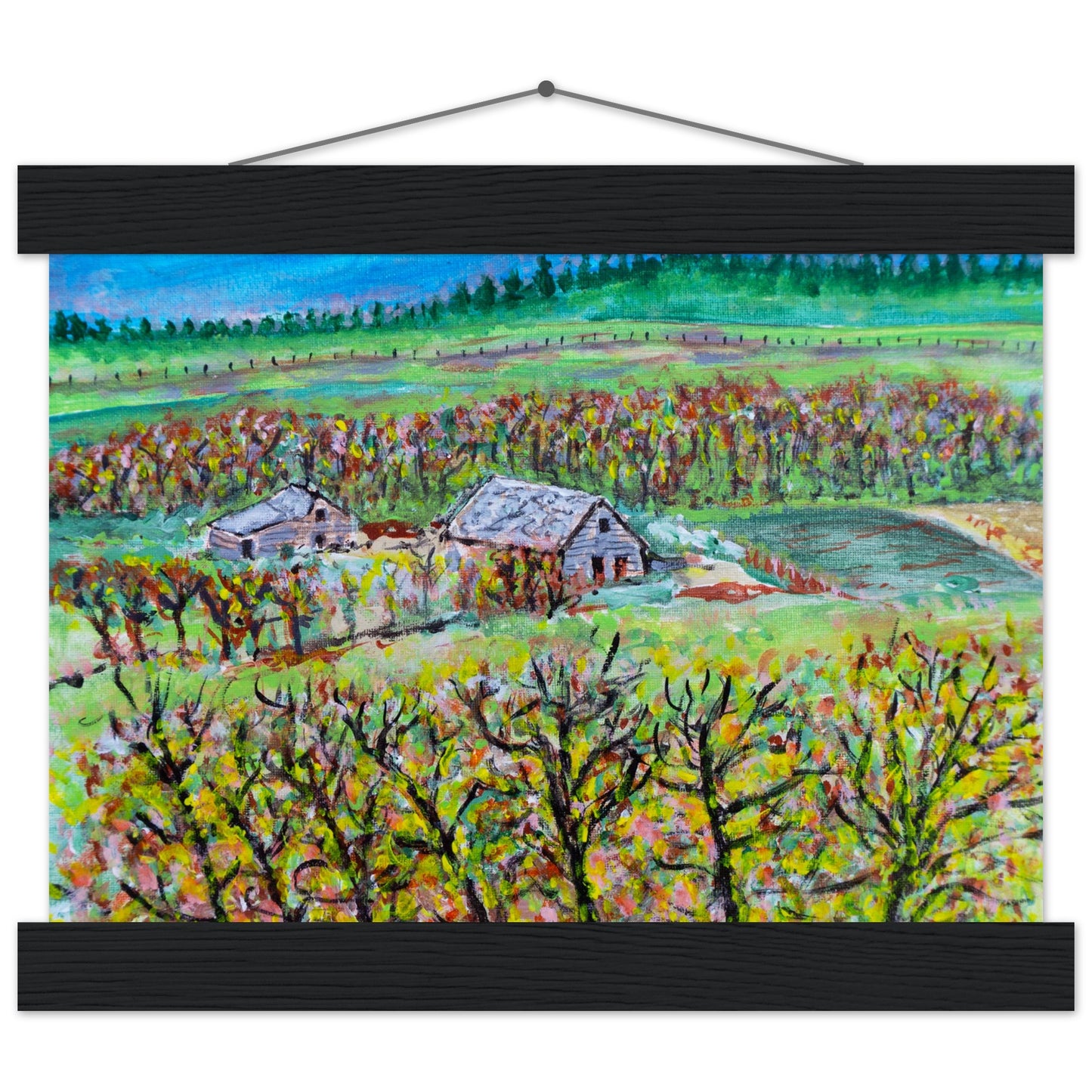 Fall Homestead - Premium Poster