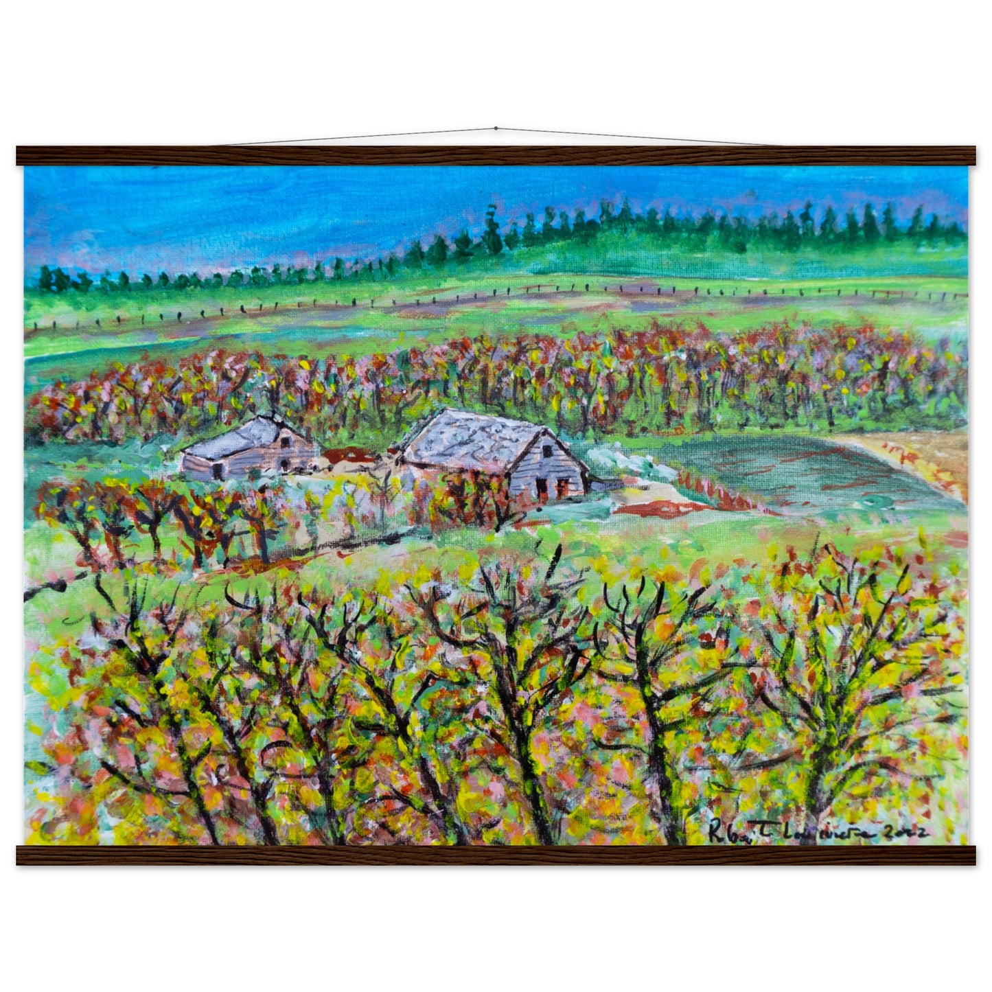 Fall Homestead - Premium Poster