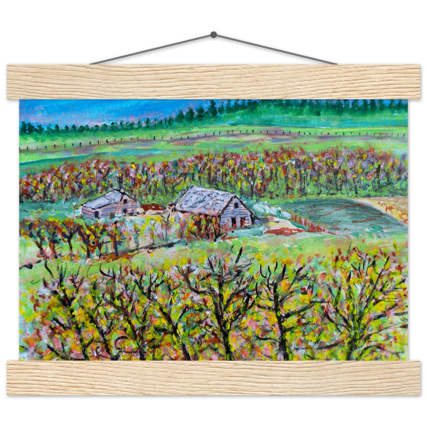 Fall Homestead - Premium Poster