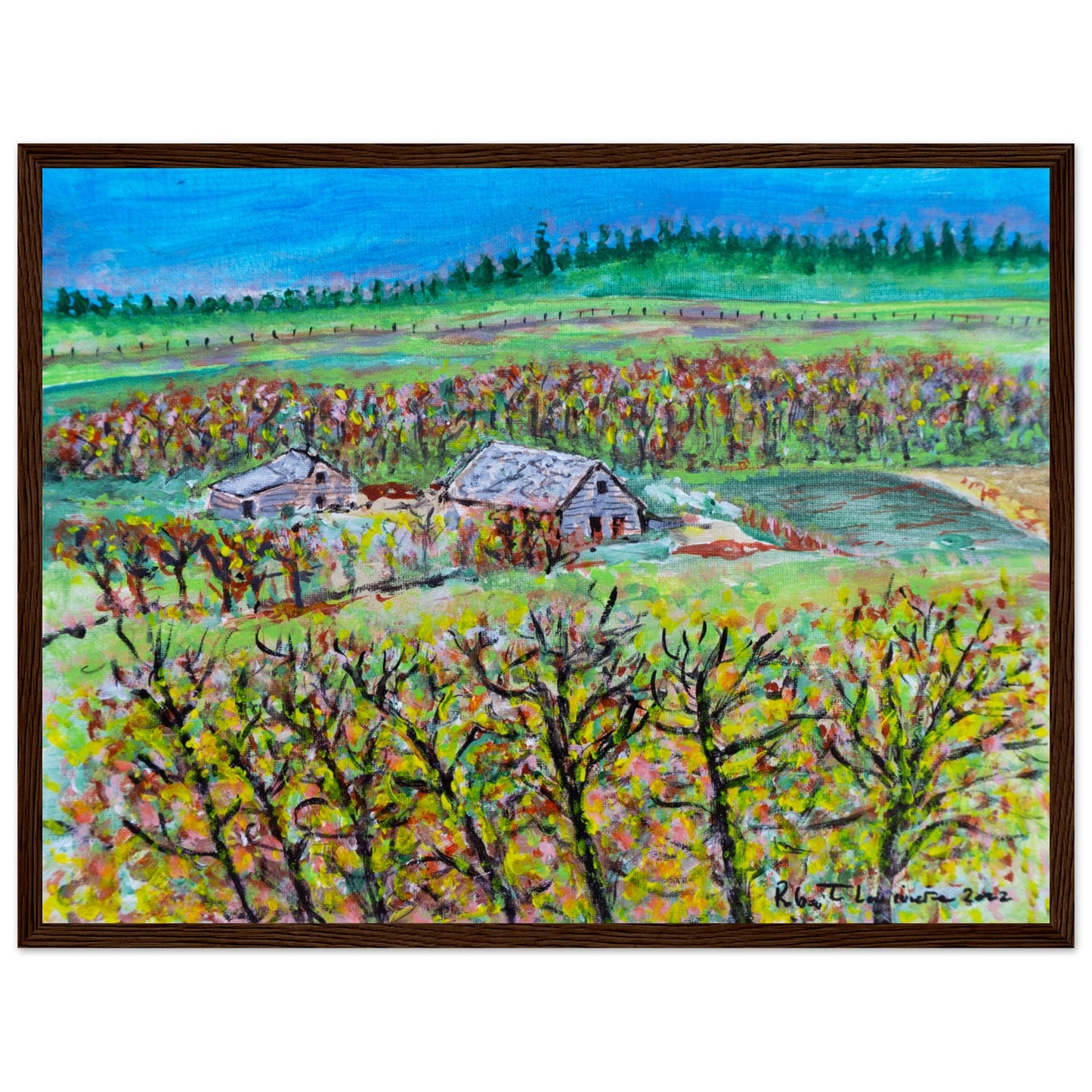 Fall Homestead - Premium Poster