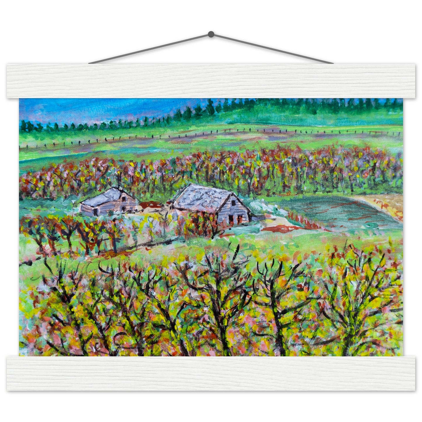Fall Homestead - Premium Poster