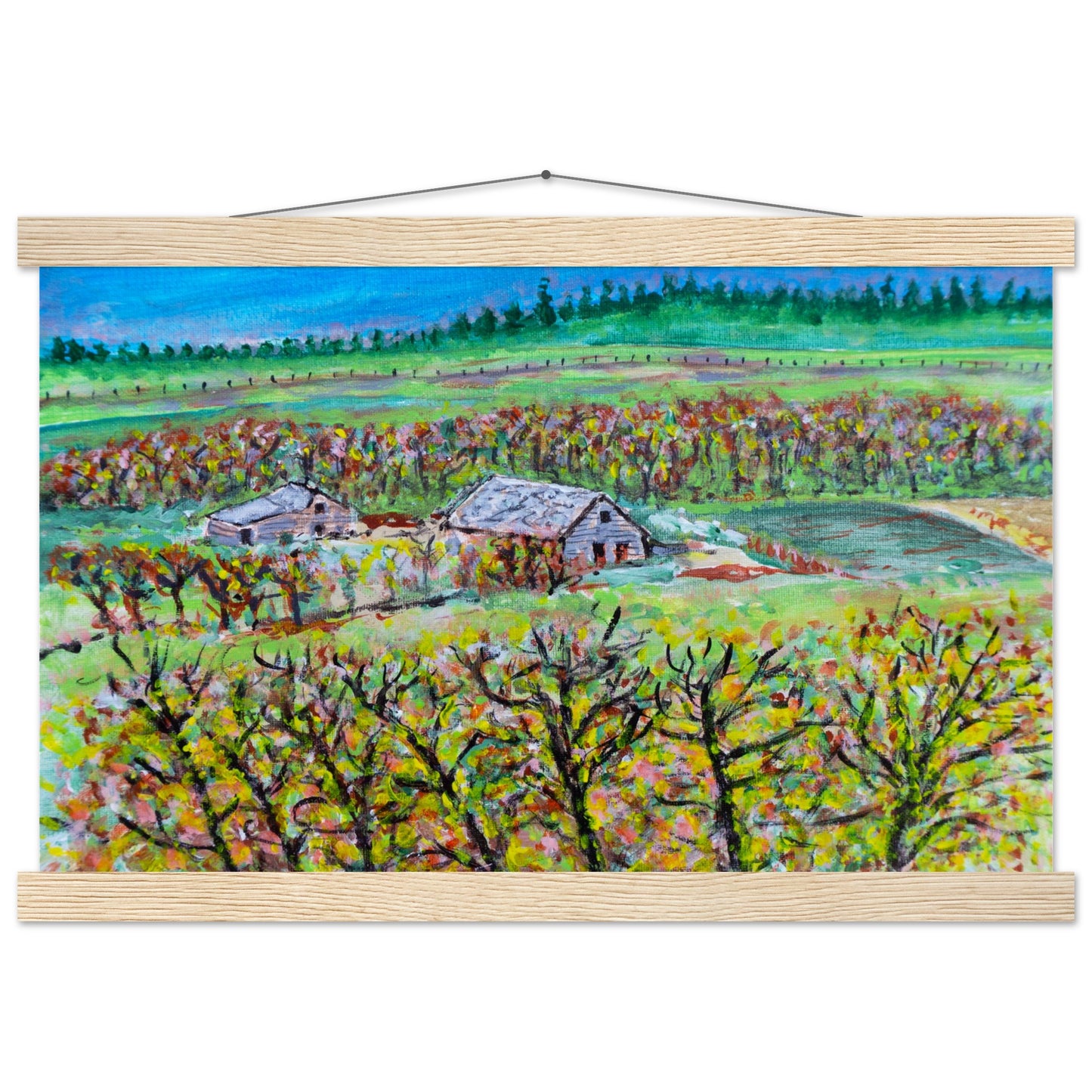 Fall Homestead - Premium Poster