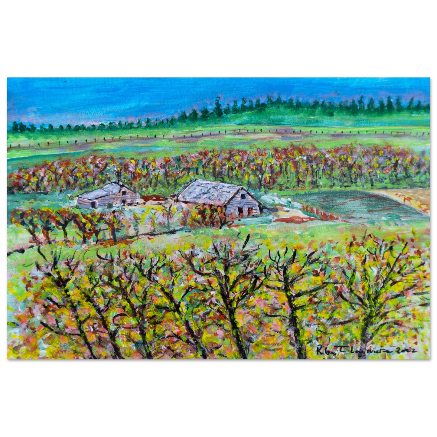 Fall Homestead - Premium Poster