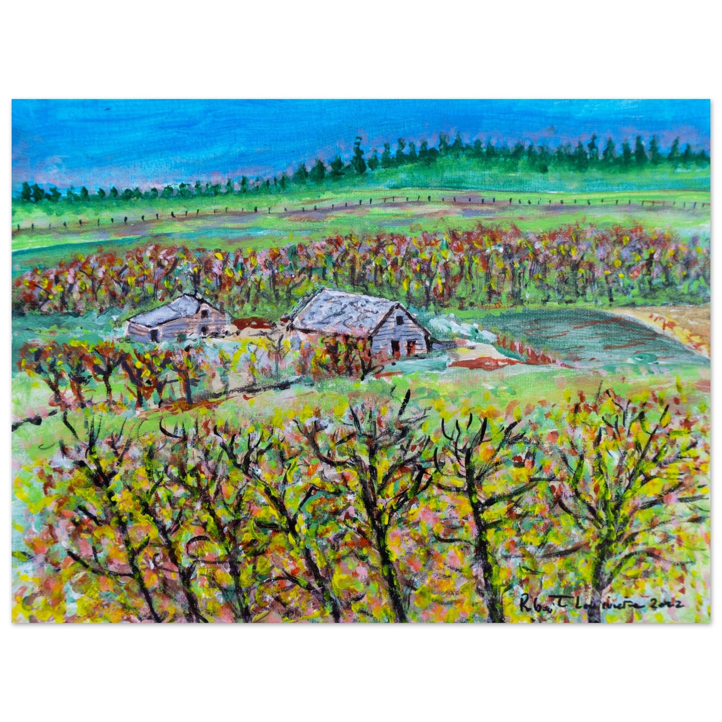 Fall Homestead - Premium Poster