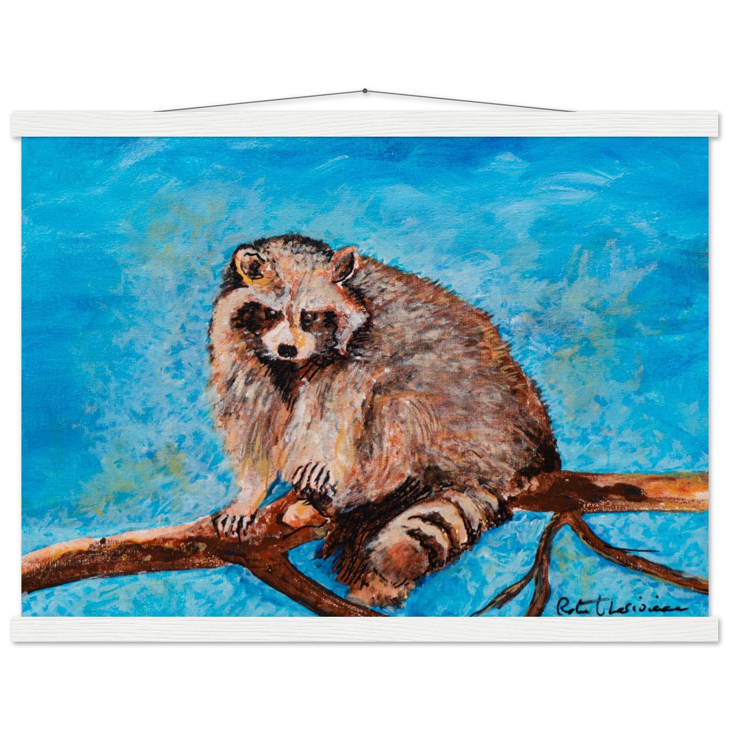Big Raccoon - Premium Poster