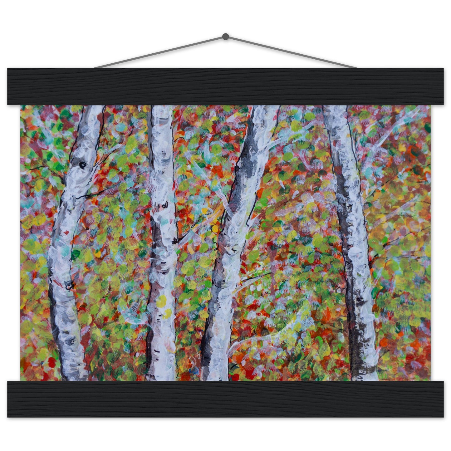 Fall Birch Trees - Premium Poster