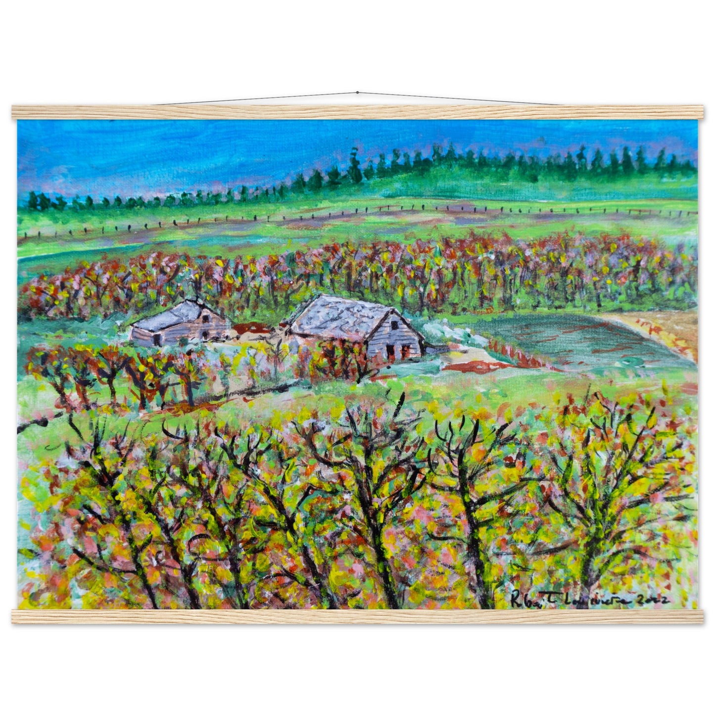 Fall Homestead - Premium Poster