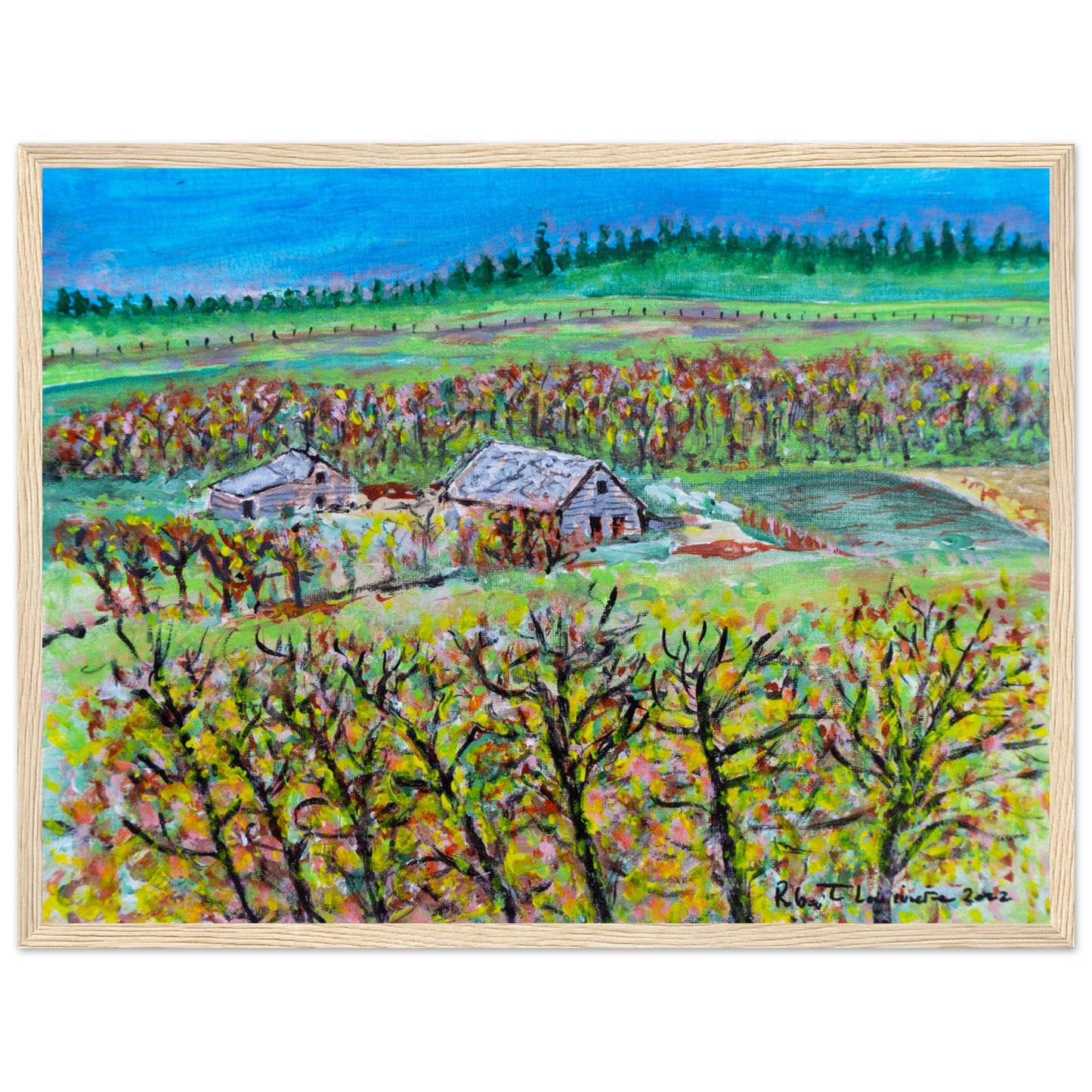 Fall Homestead - Premium Poster