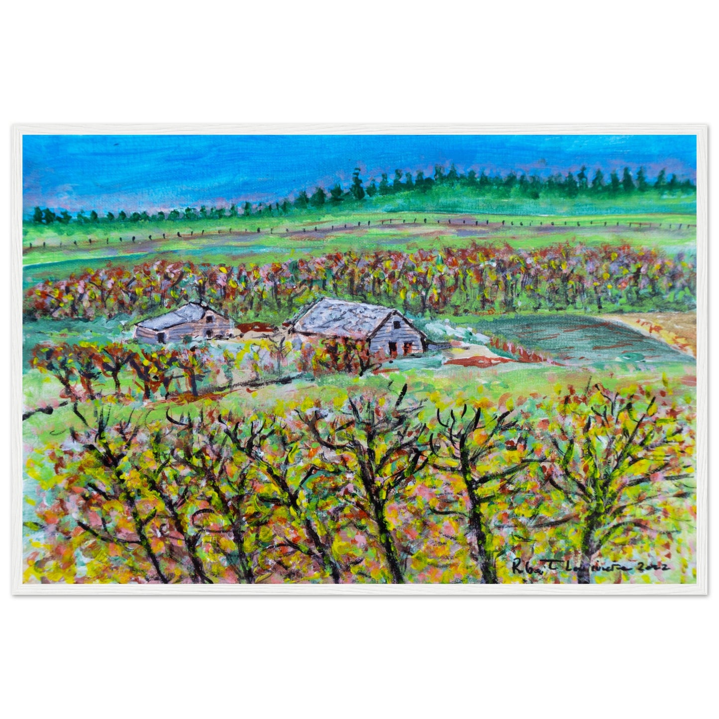 Fall Homestead - Premium Poster