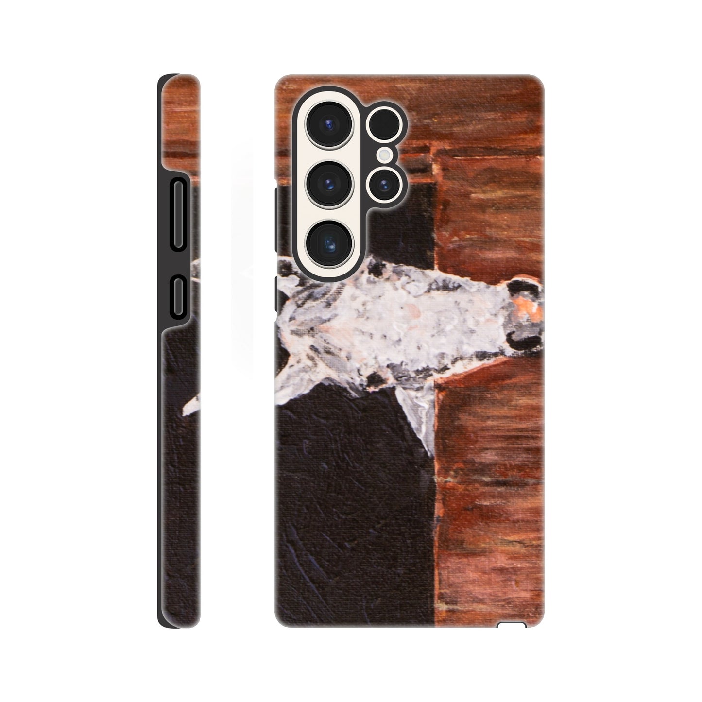 White Horse In Stall - Phone case