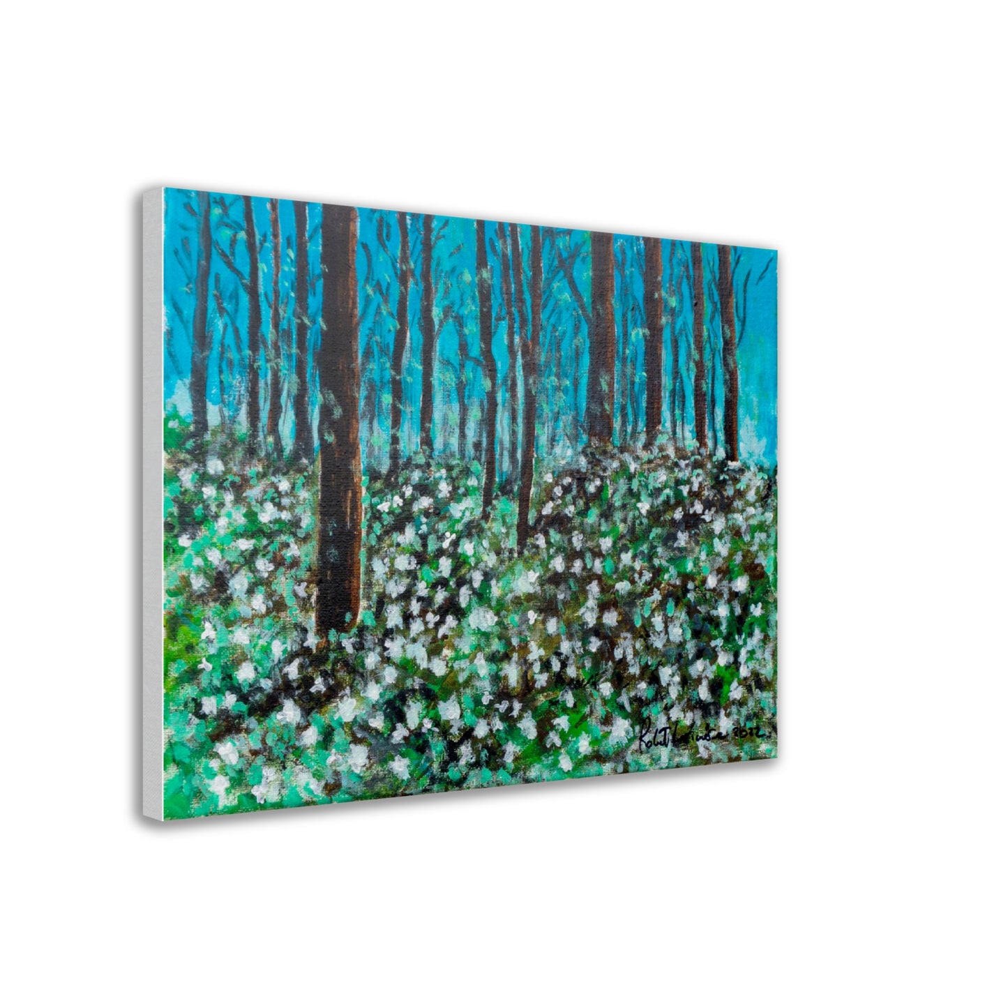 Trilliums in Scouts Valley - Canvas