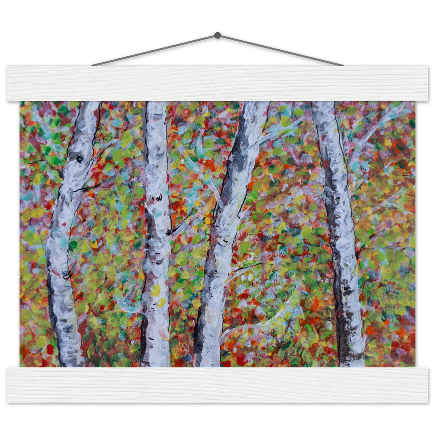 Fall Birch Trees - Premium Poster