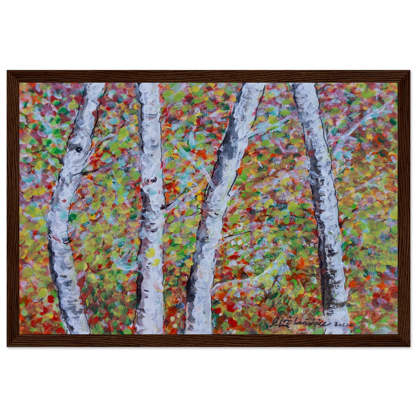 Fall Birch Trees - Premium Poster