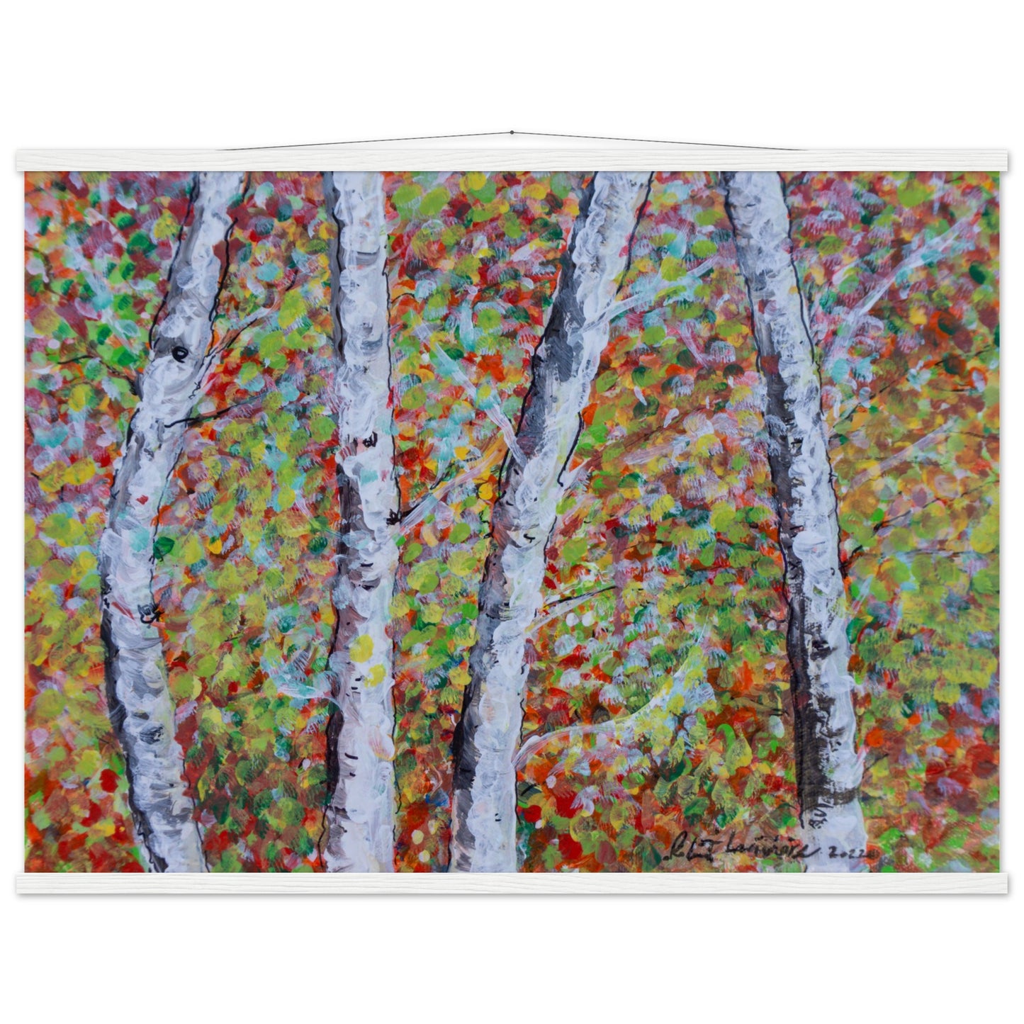 Fall Birch Trees - Premium Poster