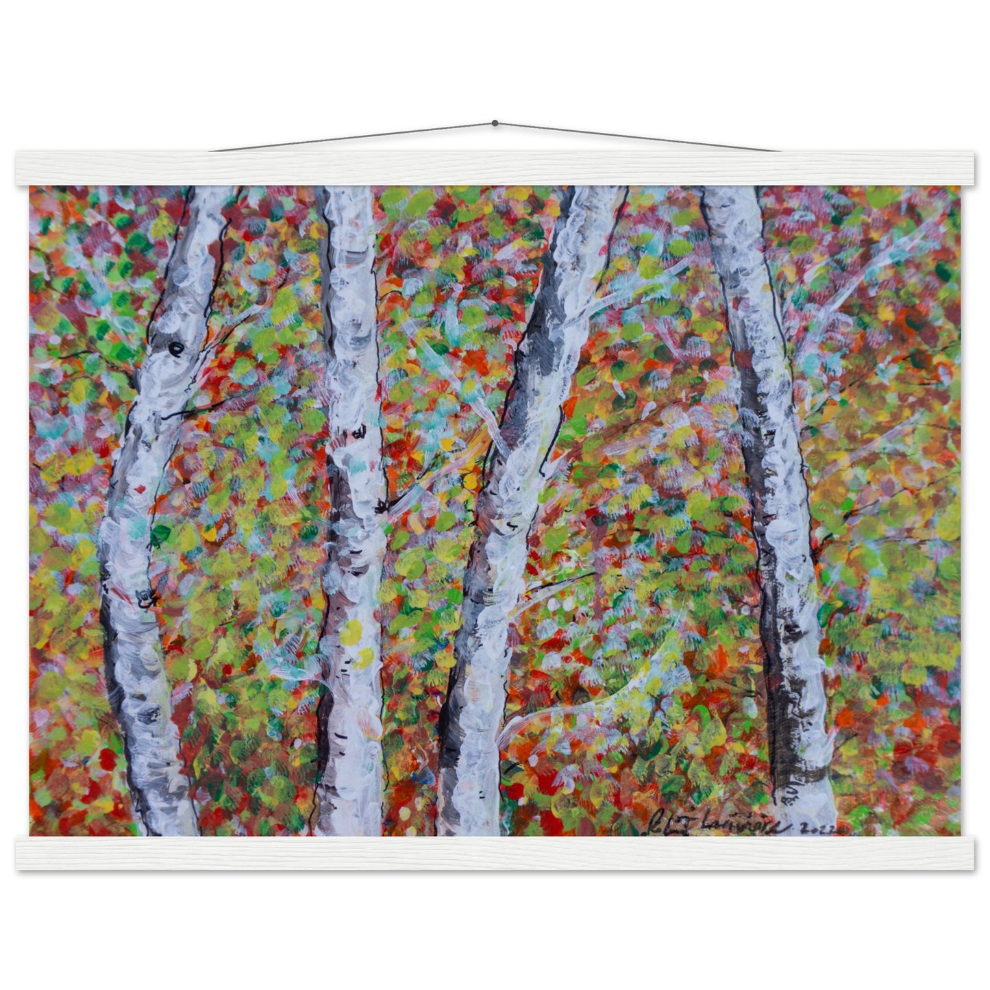 Fall Birch Trees - Premium Poster