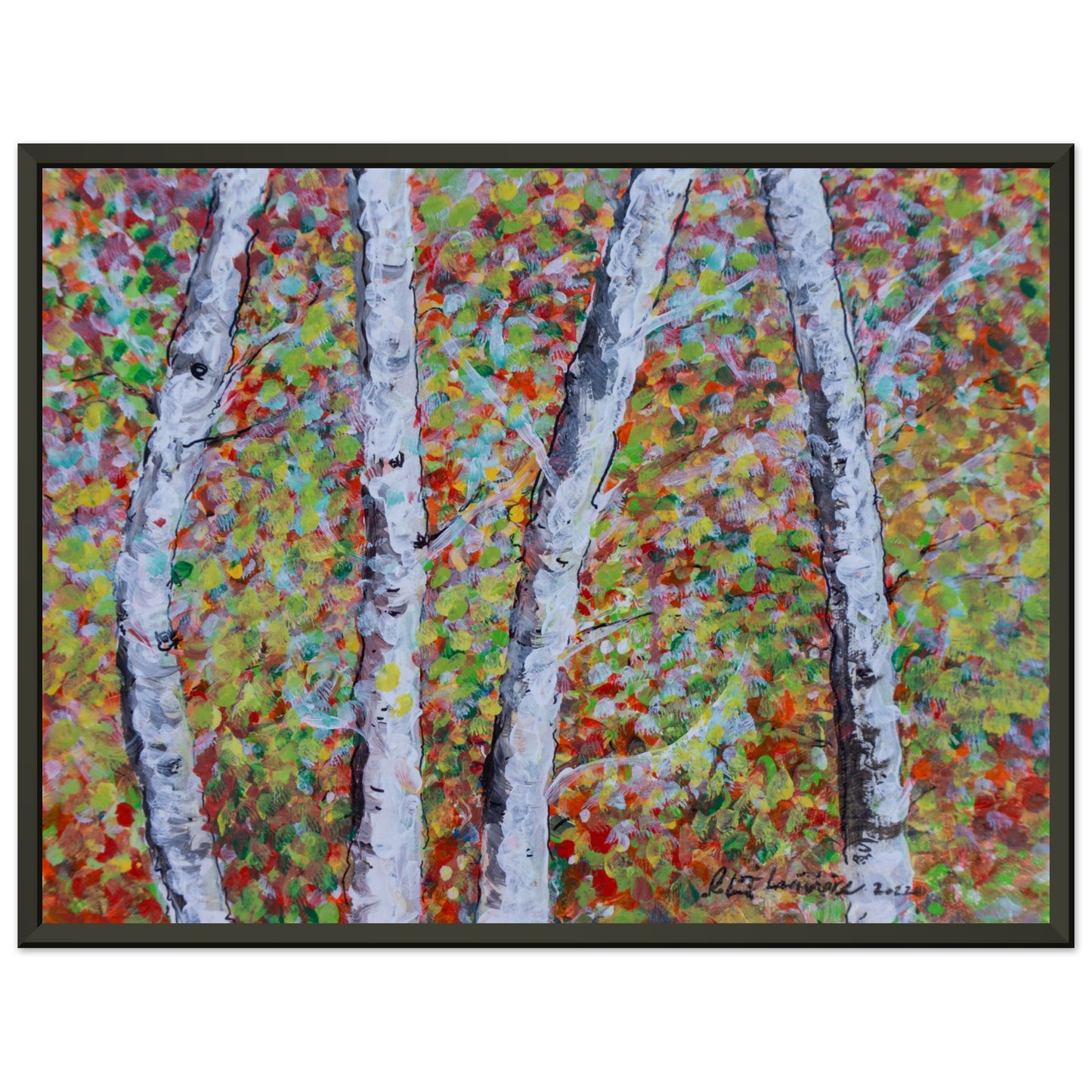 Fall Birch Trees - Premium Poster