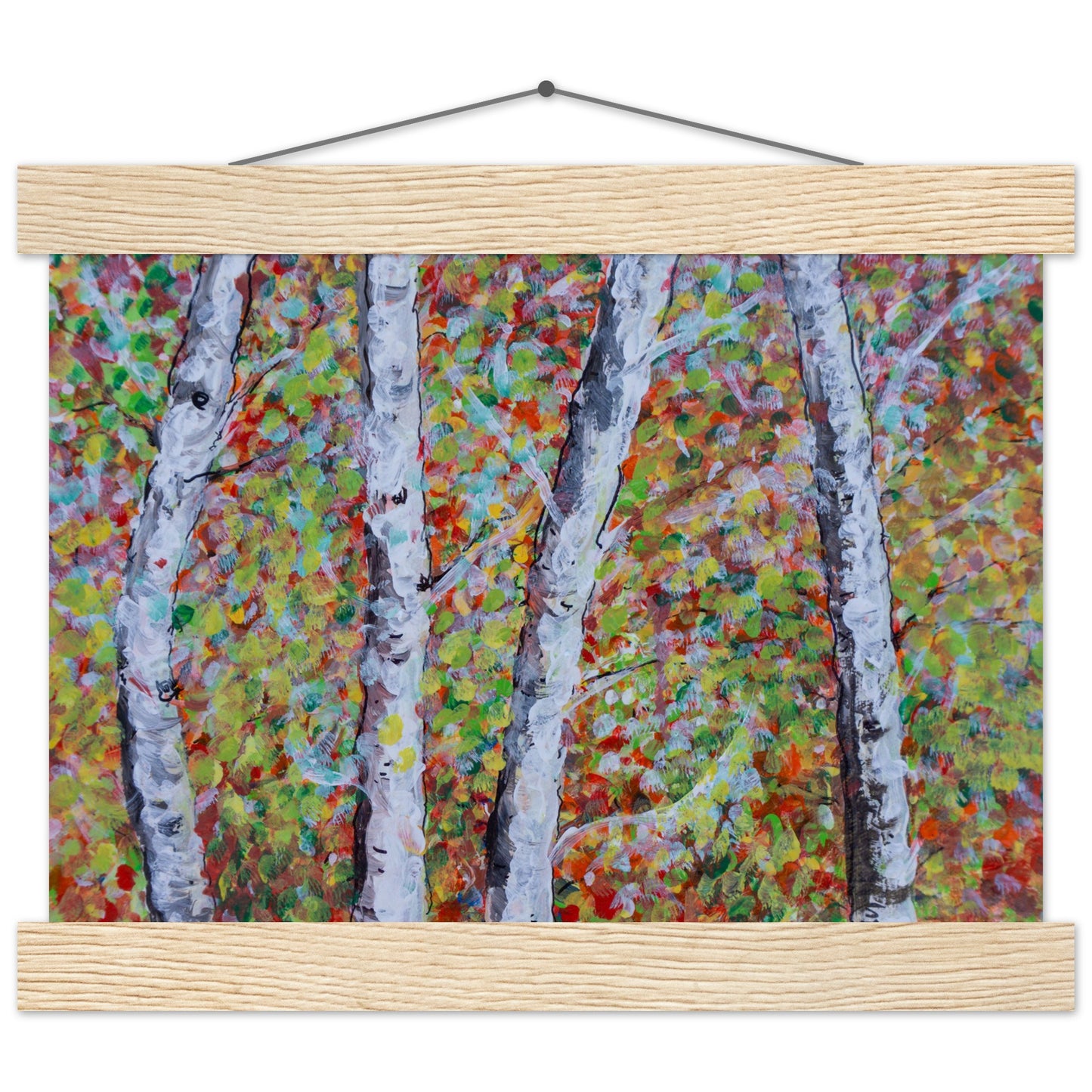 Fall Birch Trees - Premium Poster