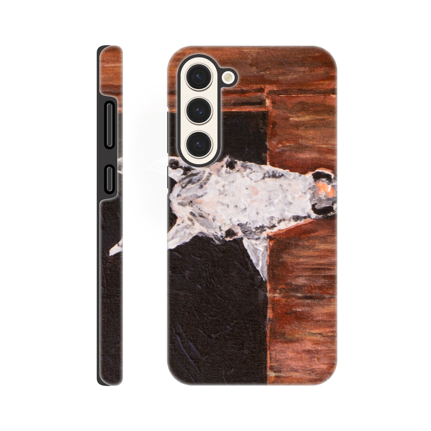 White Horse In Stall - Phone case
