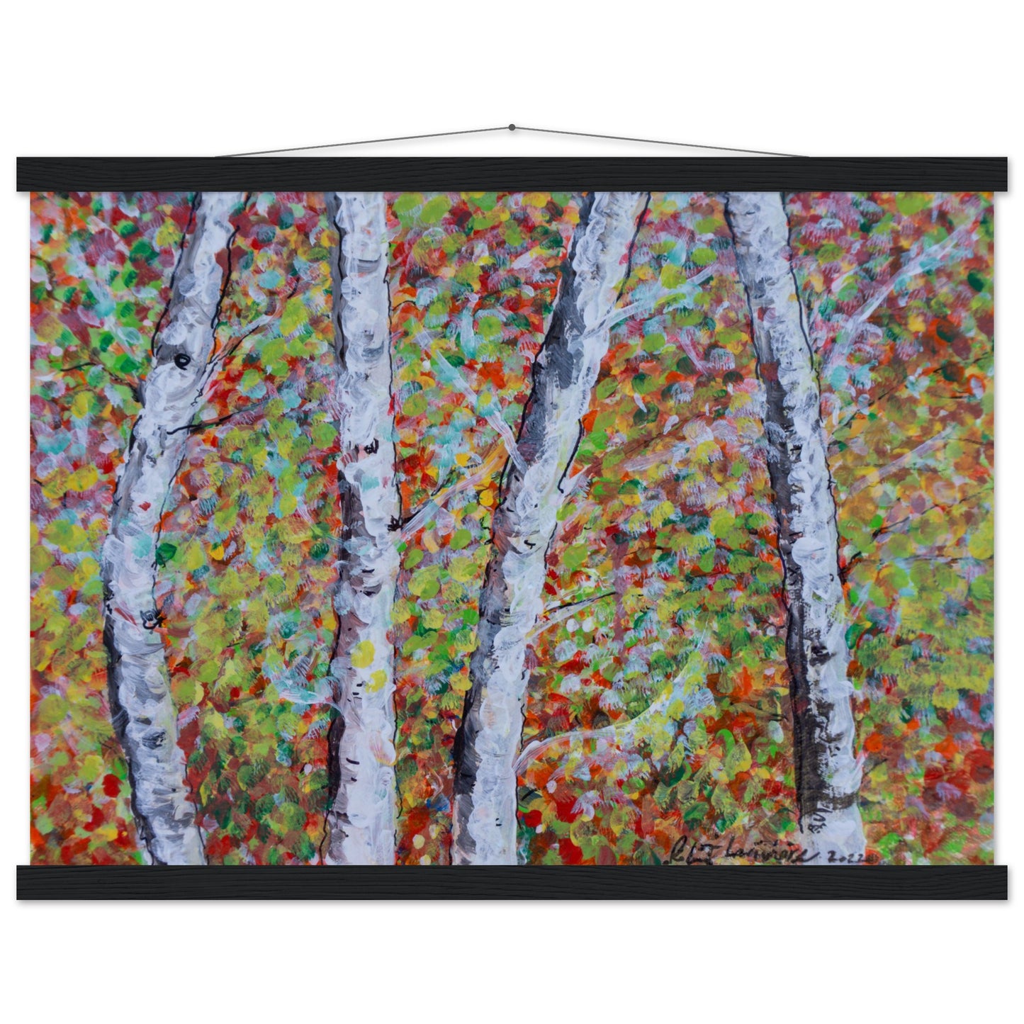 Fall Birch Trees - Premium Poster