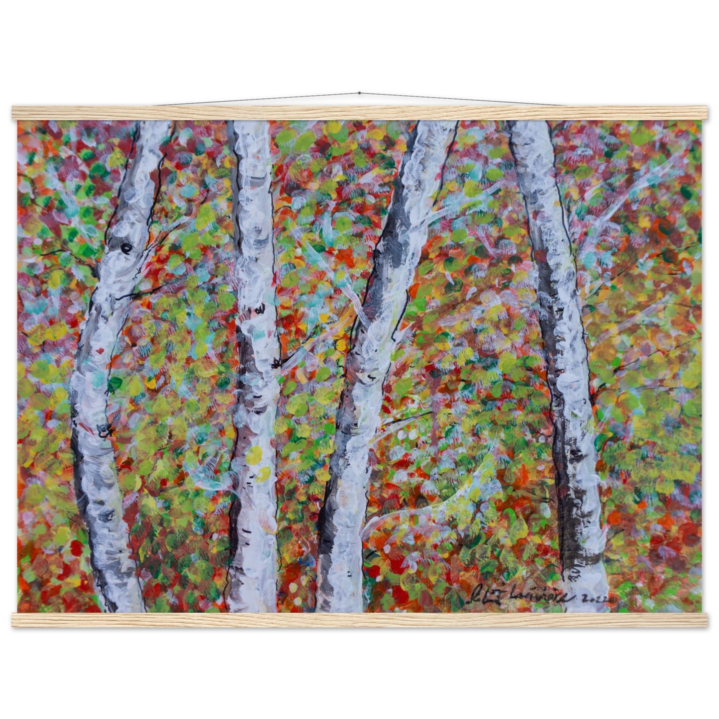 Fall Birch Trees - Premium Poster