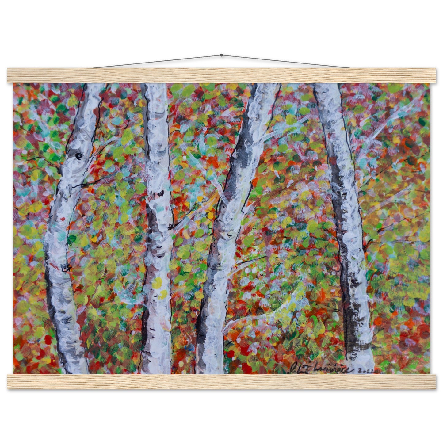 Fall Birch Trees - Premium Poster