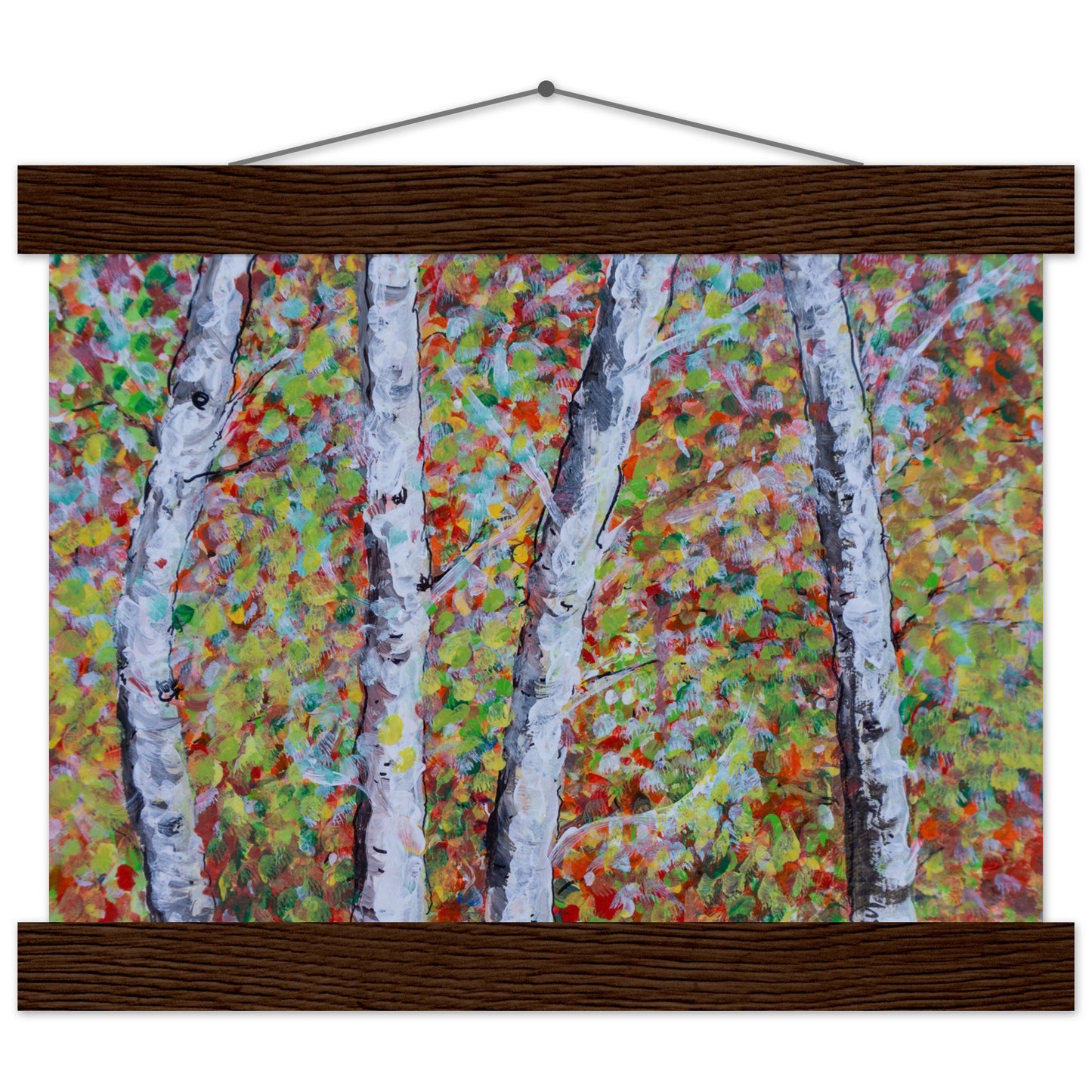 Fall Birch Trees - Premium Poster