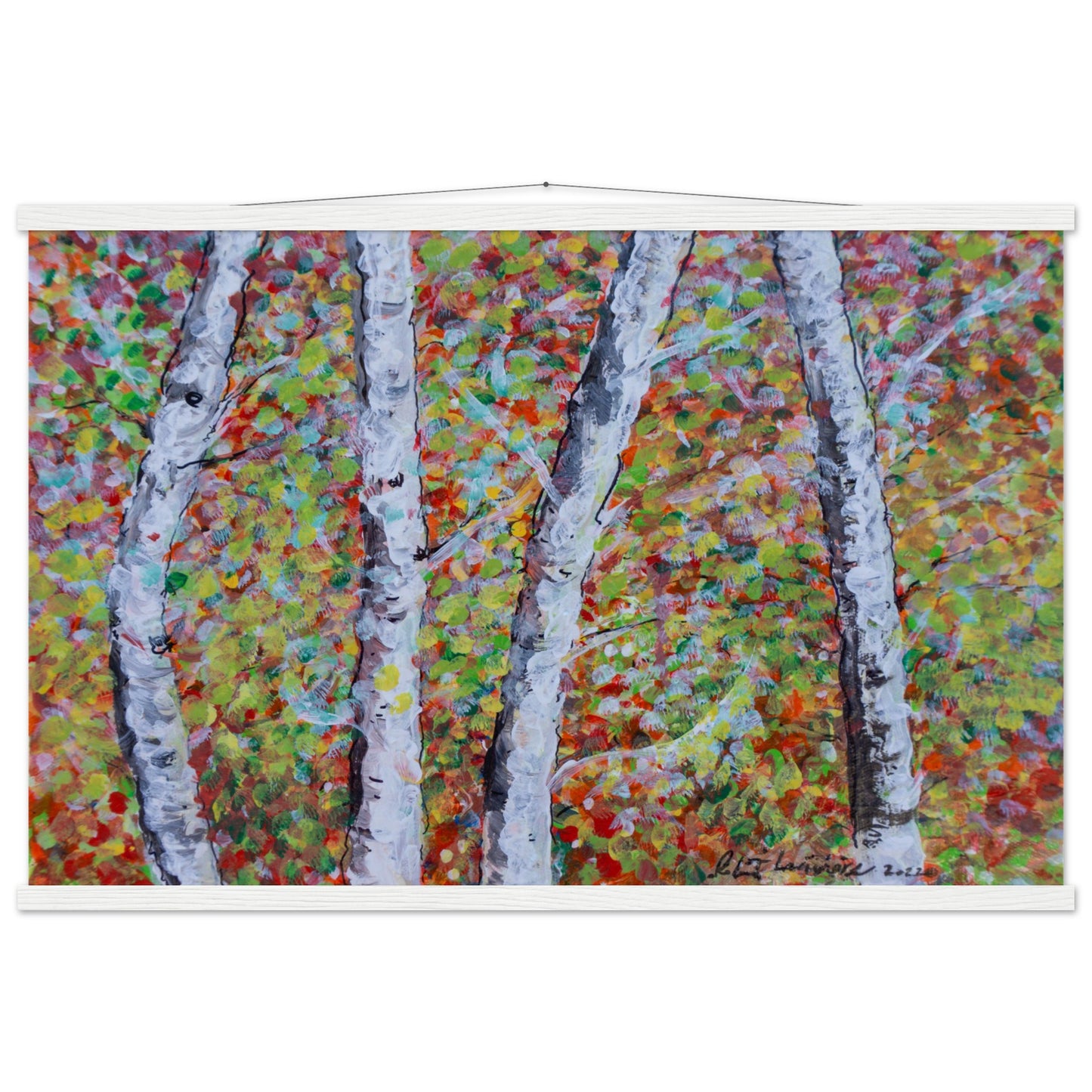 Fall Birch Trees - Premium Poster