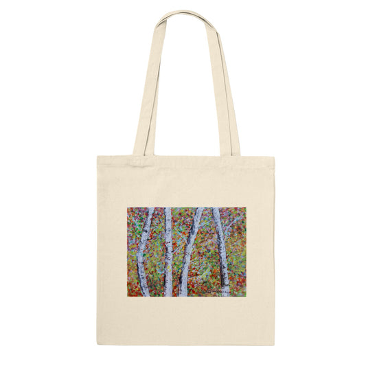 Fall Birch Trees - Tote Bags