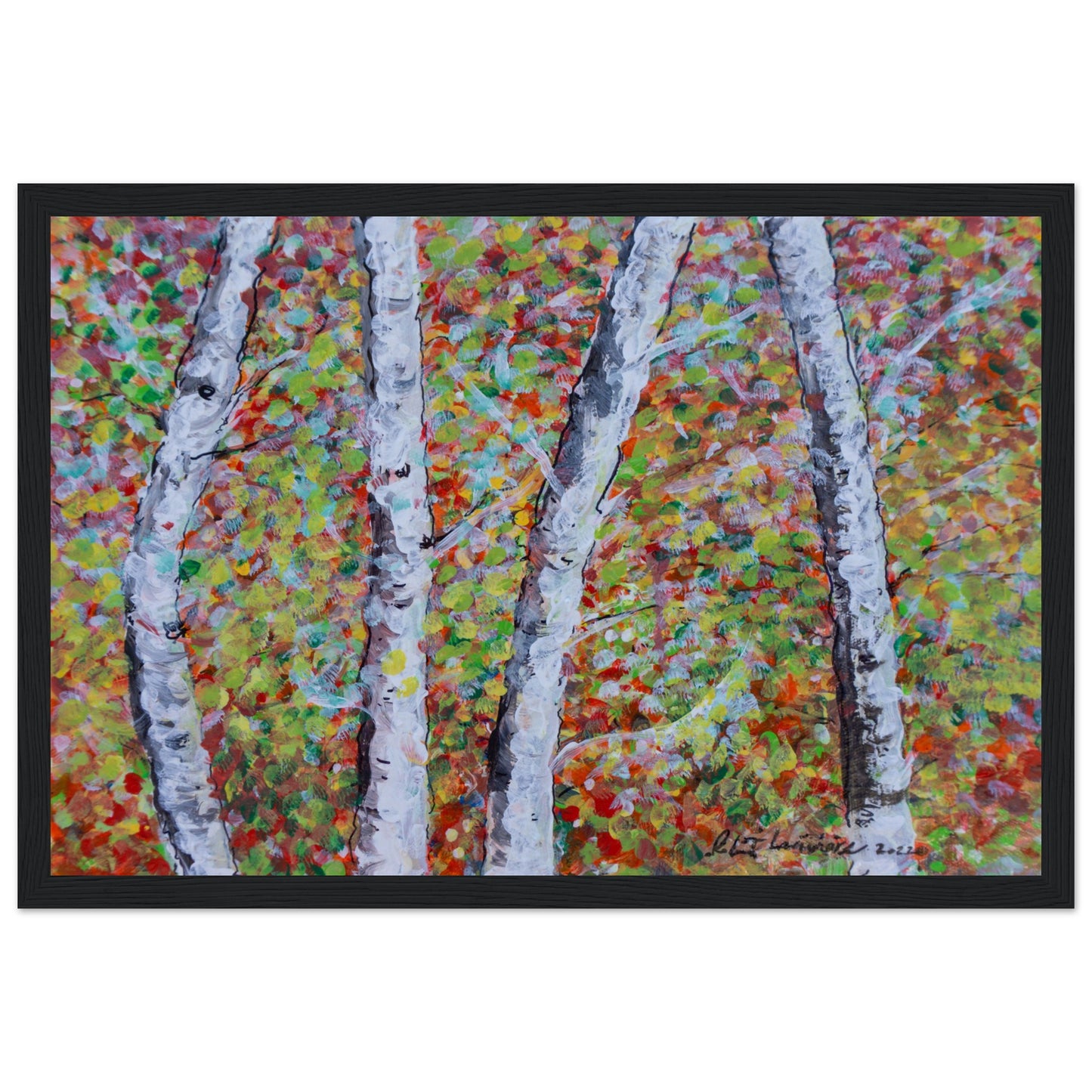 Fall Birch Trees - Premium Poster