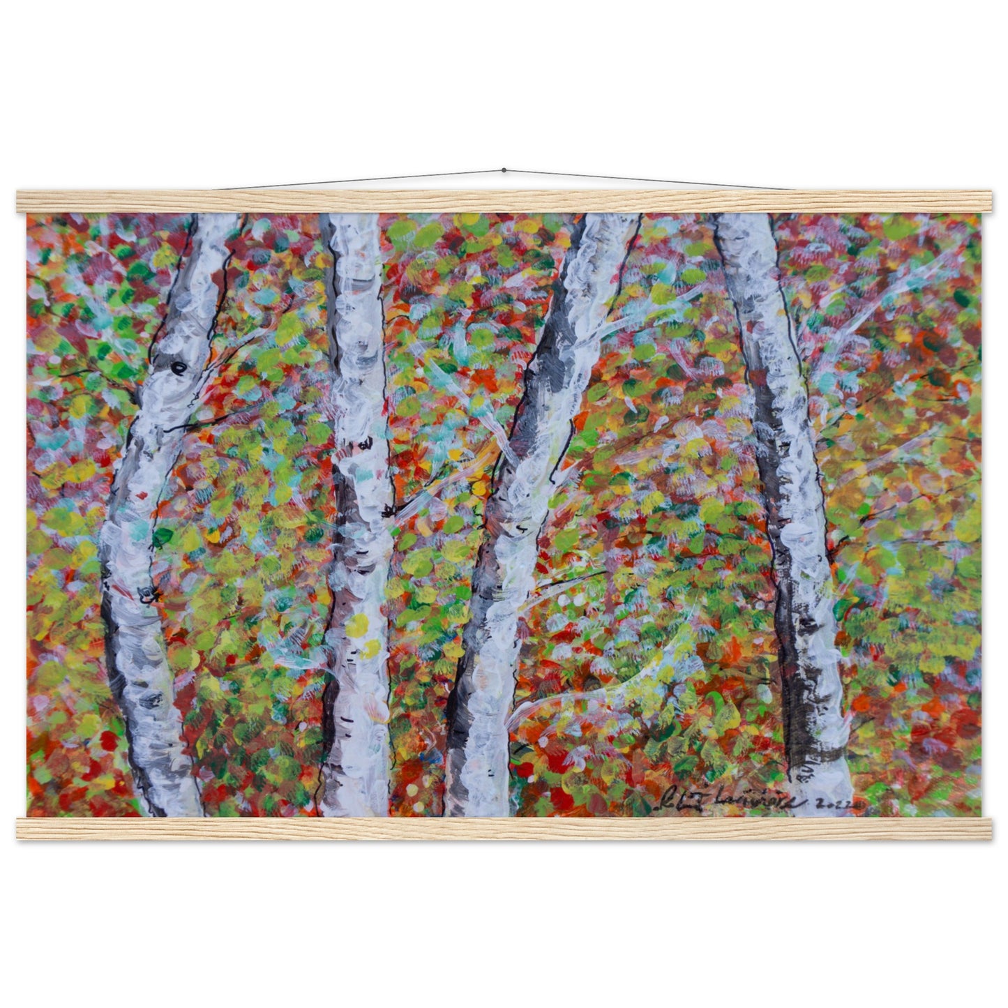 Fall Birch Trees - Premium Poster