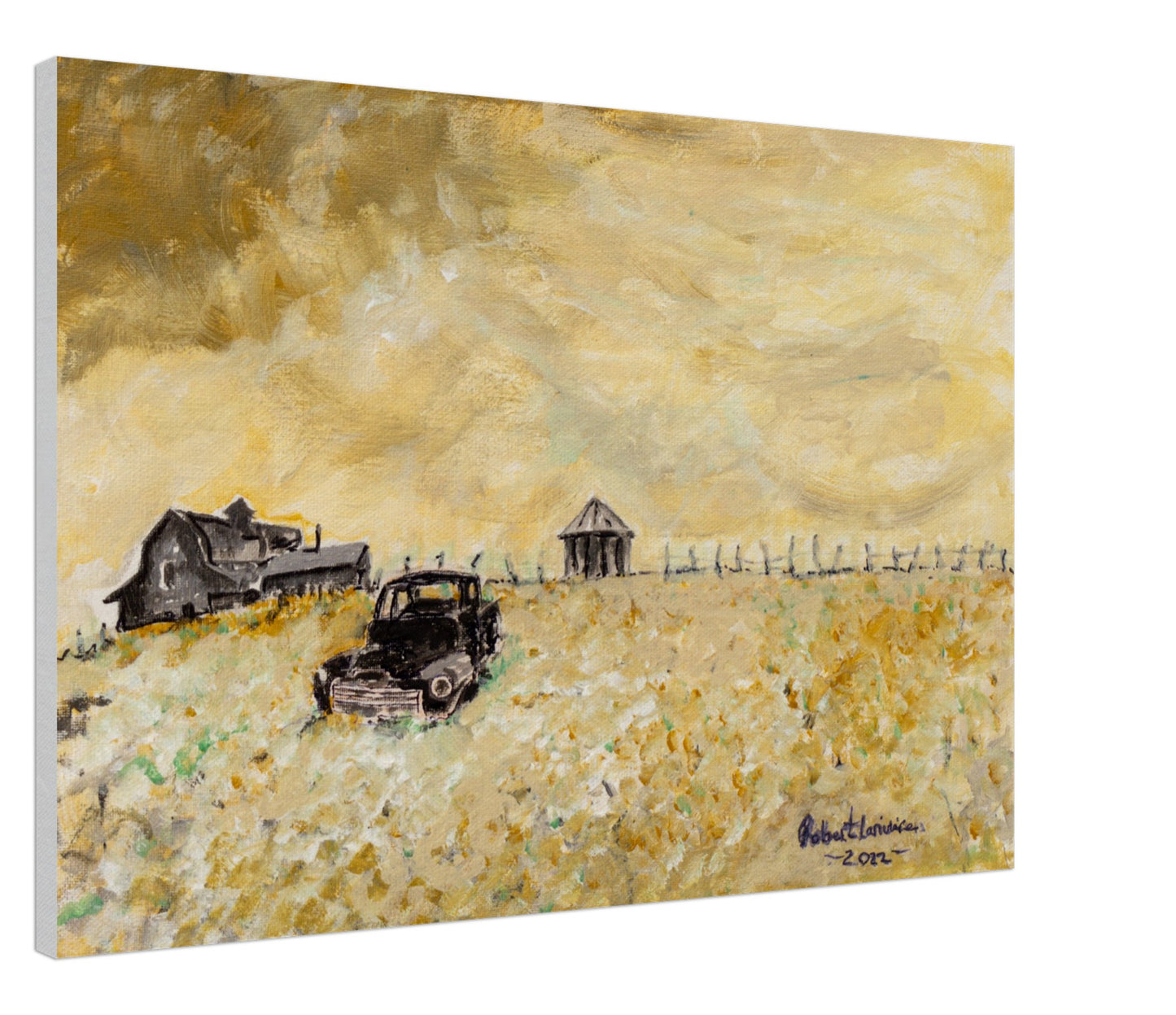 Old Farm and Truck - Canvas