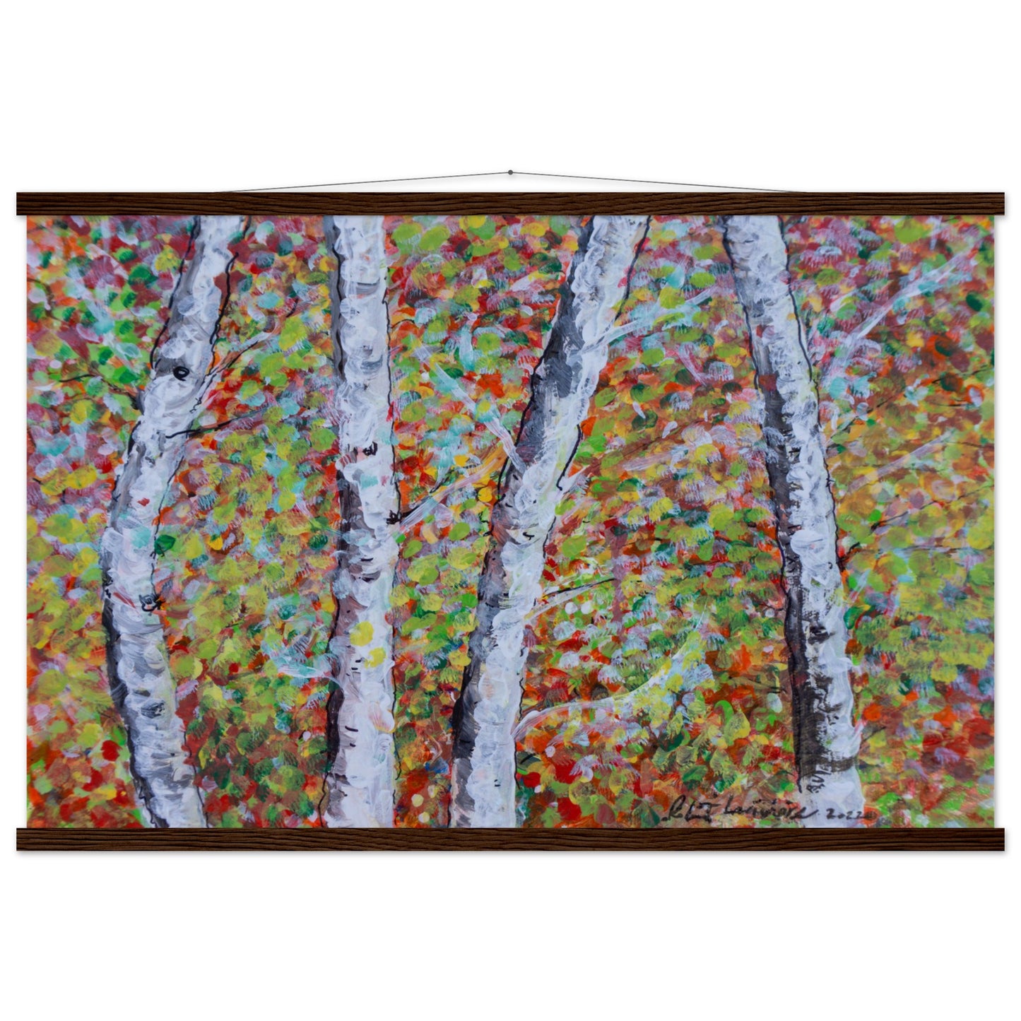 Fall Birch Trees - Premium Poster