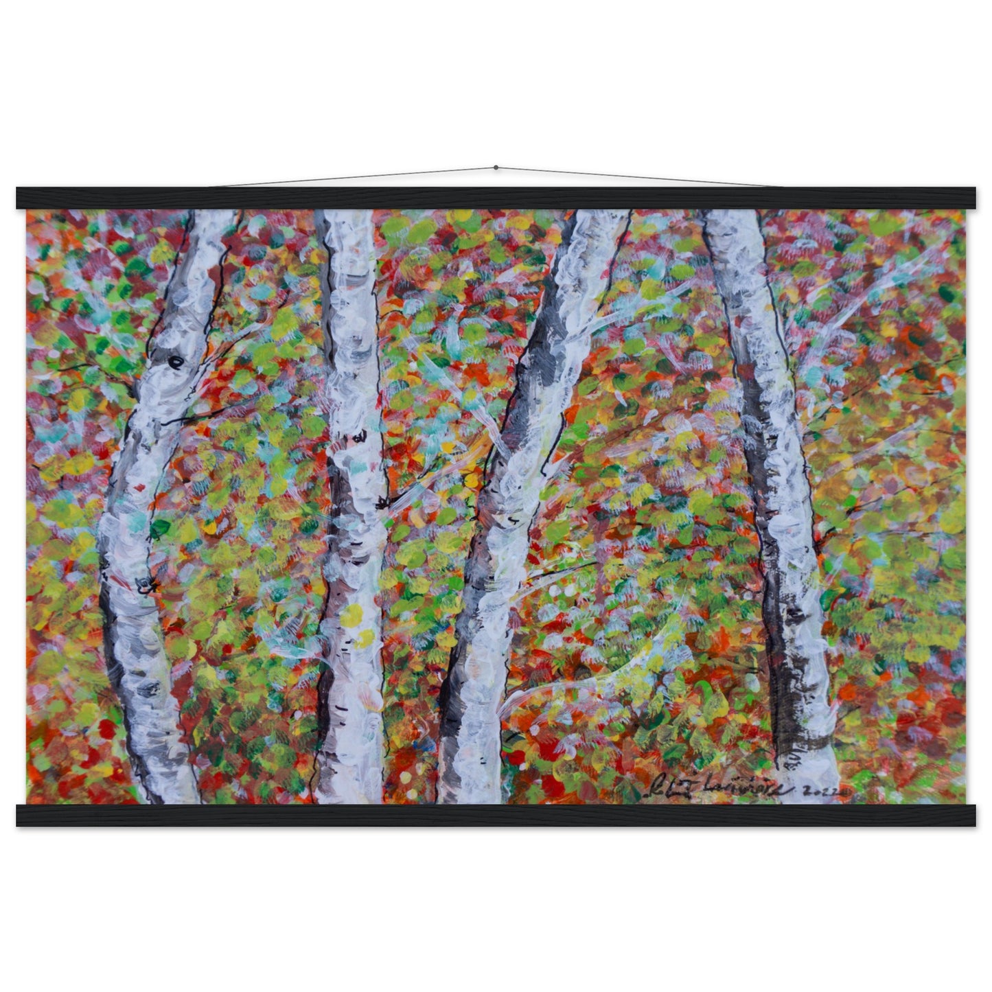 Fall Birch Trees - Premium Poster