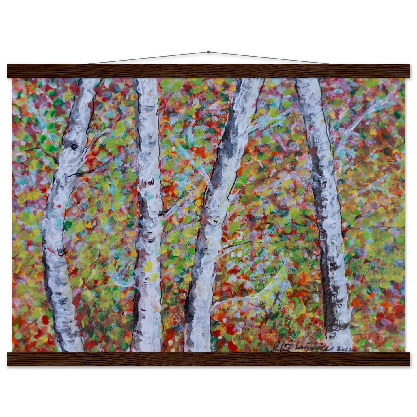 Fall Birch Trees - Premium Poster