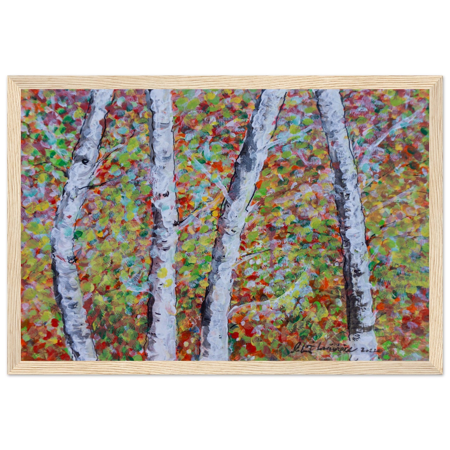 Fall Birch Trees - Premium Poster